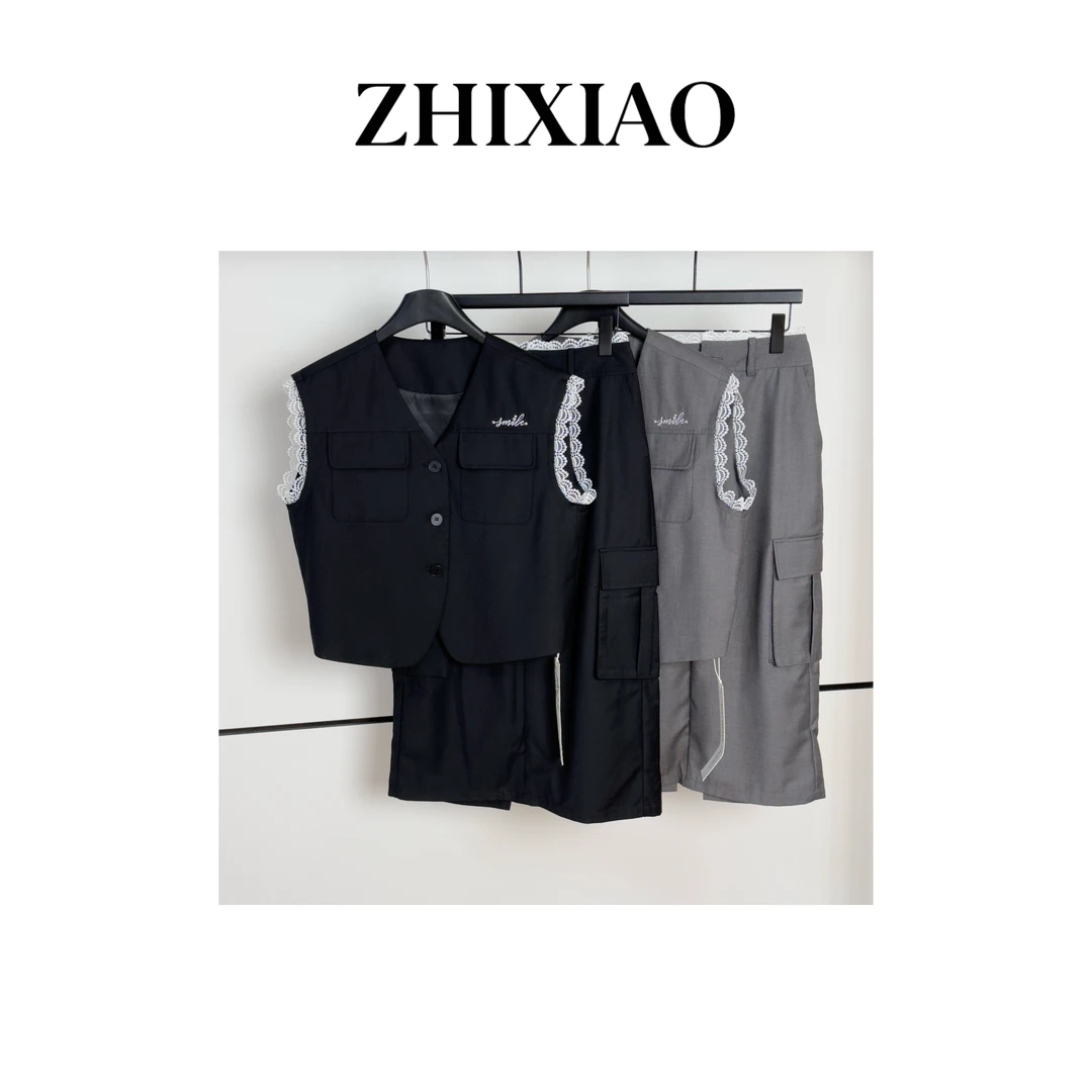 【ZHIXIAO】夏季新款：工装半裙套装29315