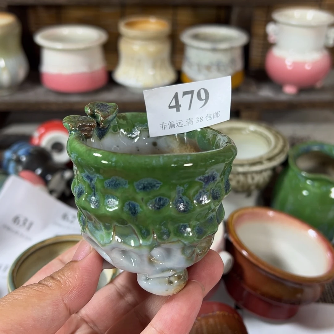 口5 手工花盆满30包邮