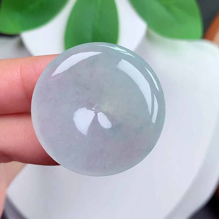 颈饰未镶嵌翡翠平安扣 32.4x5.5mm