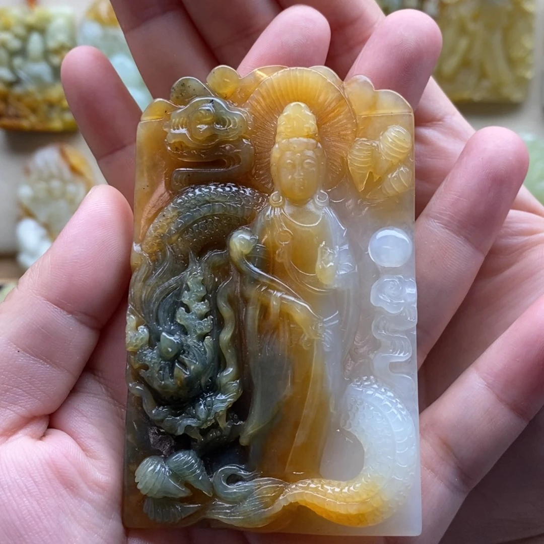 【闪购商品】未镶嵌岫玉颈饰?***?观音