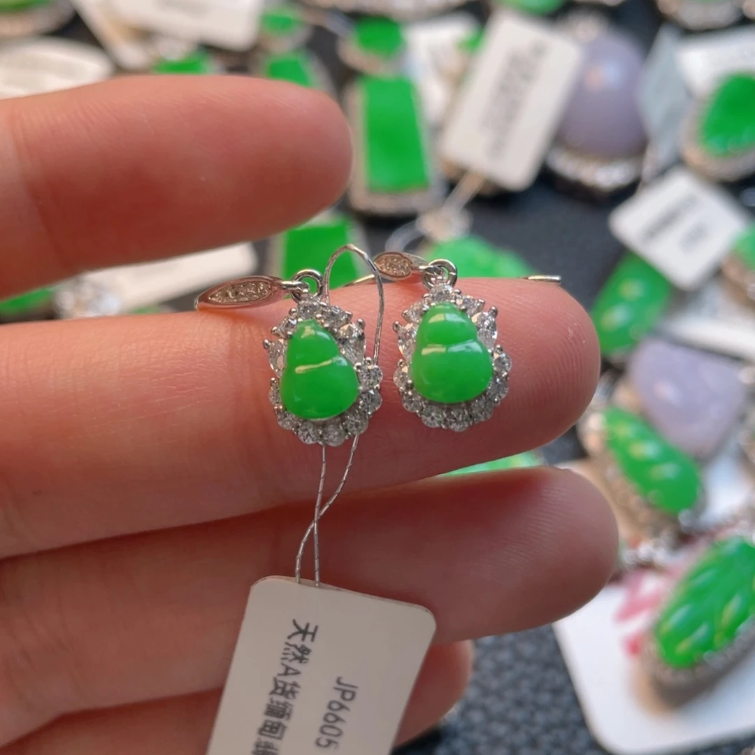 翡翠银S925镶嵌颈饰