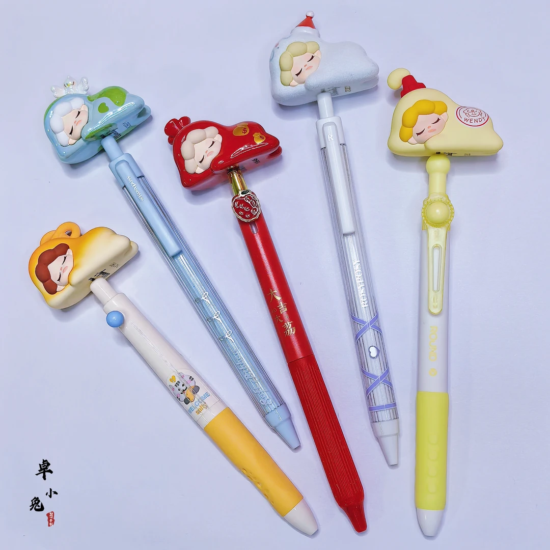 手作正版Wendy每天都好困萌粒中性笔手帐笔