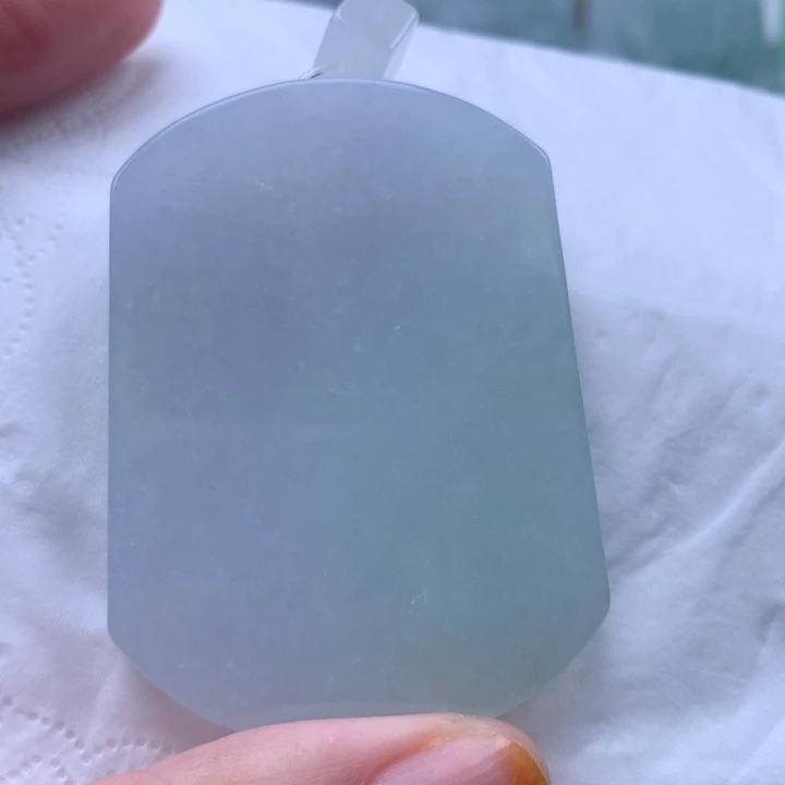 定制翡翠未镶嵌挂件无事牌挂件