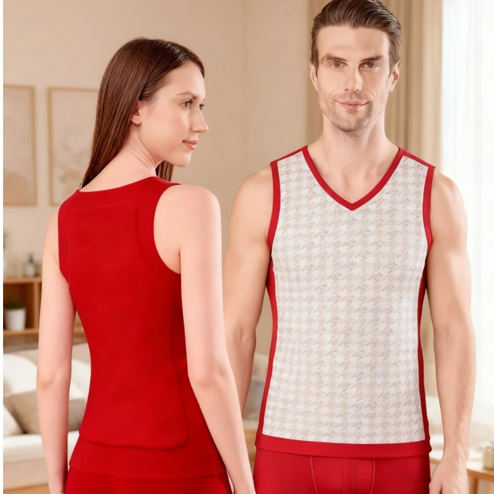 一亩地  男女款羊毛加厚保暖背心5017/5018