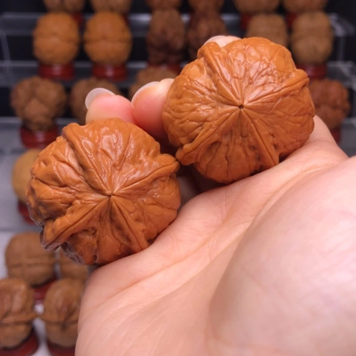 吊坠文玩核桃18金蟒粗筋四炸