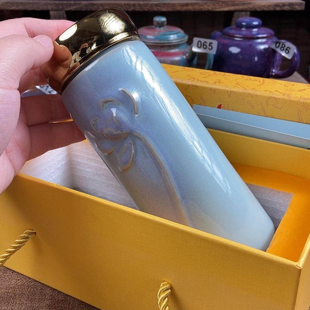 瓷片钧瓷茶壶茶具