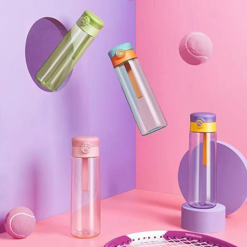 V-魅果杯超萌便携随手杯双层玻璃杯水杯320ml