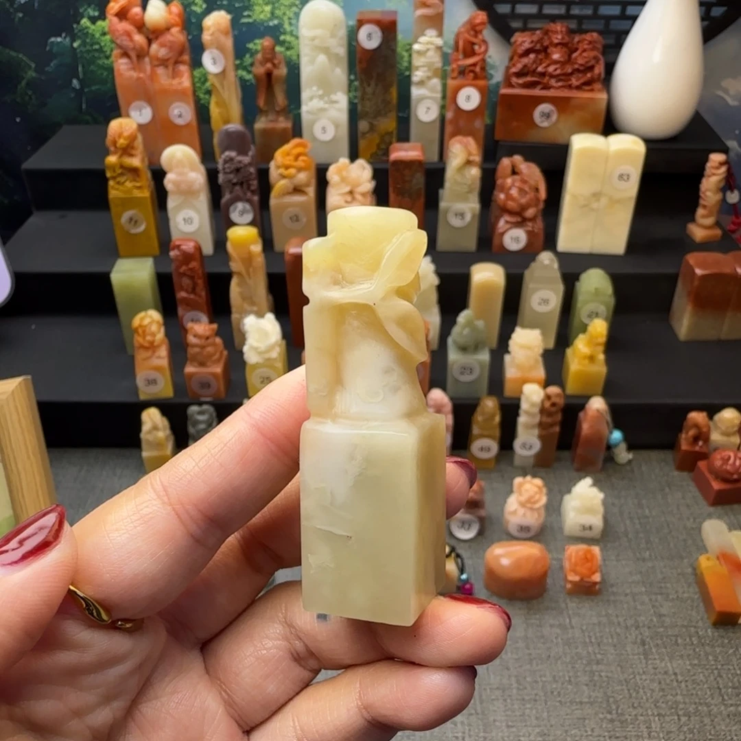 印石寿山石竹节印章