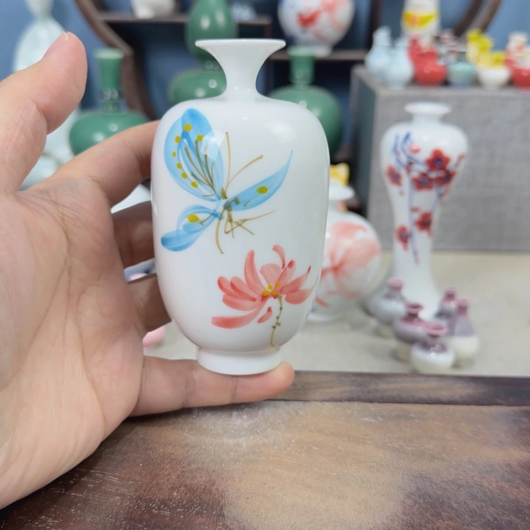 陶瓷手工小花器摆件