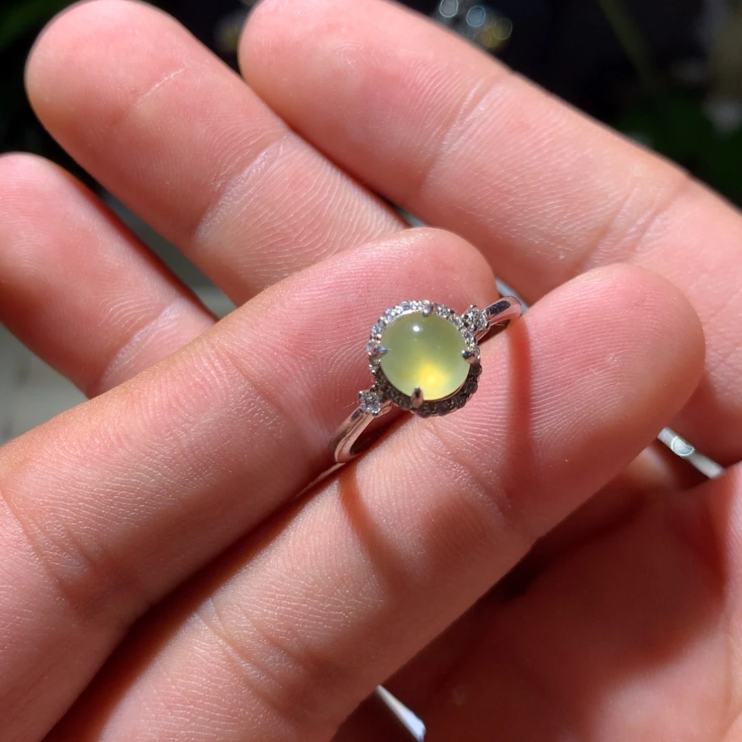 银S925镶嵌翡翠耳饰18