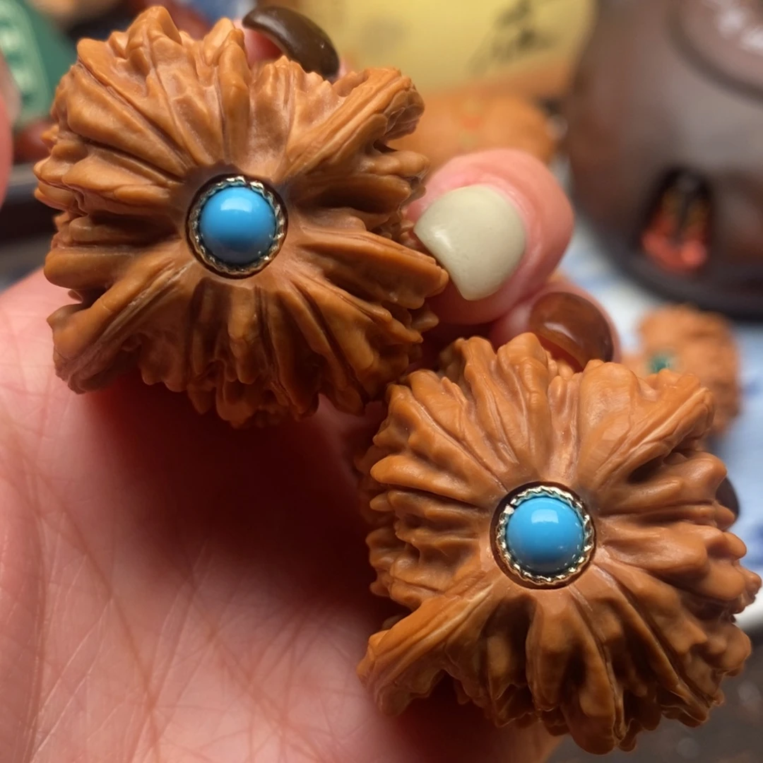 文玩核桃把件39尺寸全品四座楼