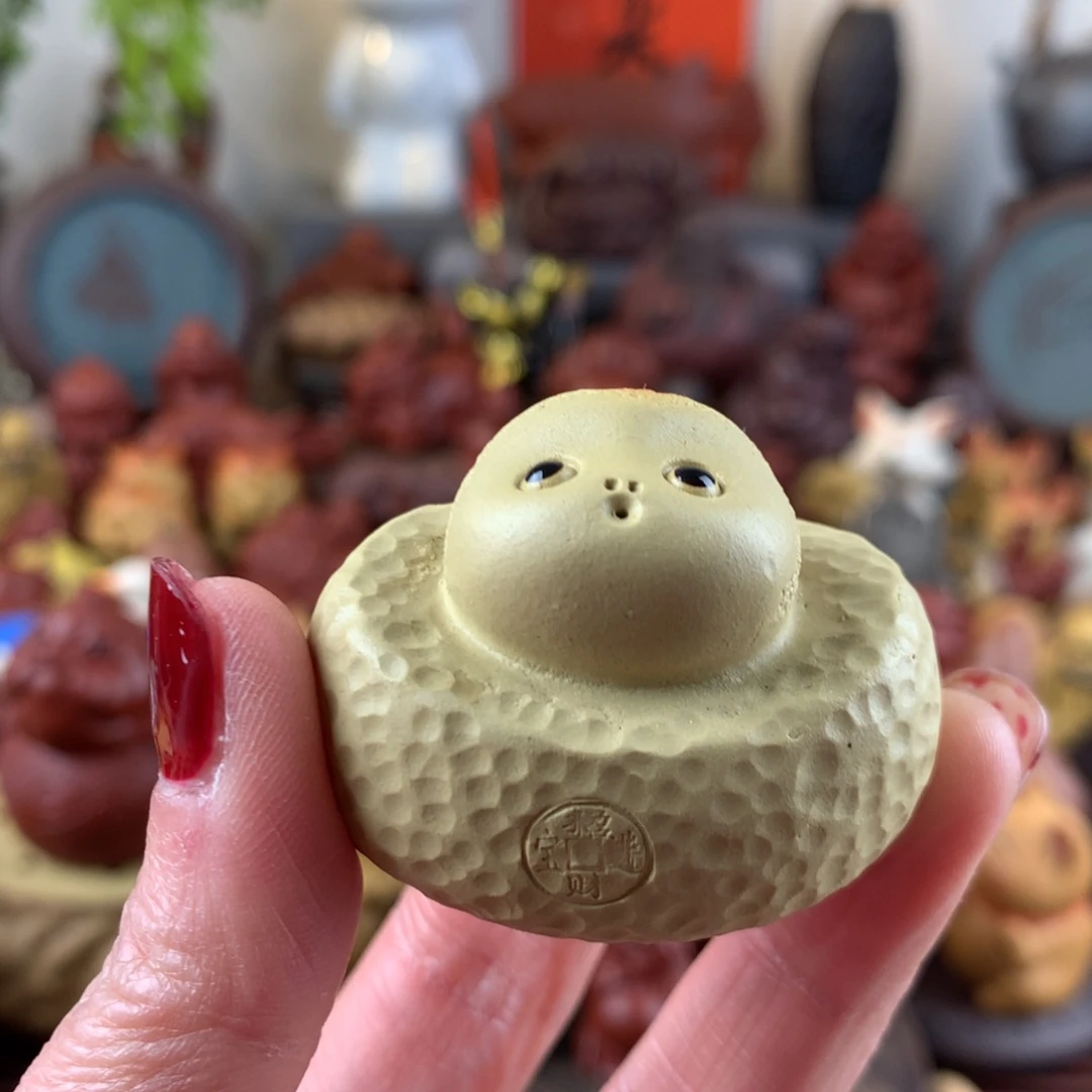 紫砂茶宠铜钱元宝蛇