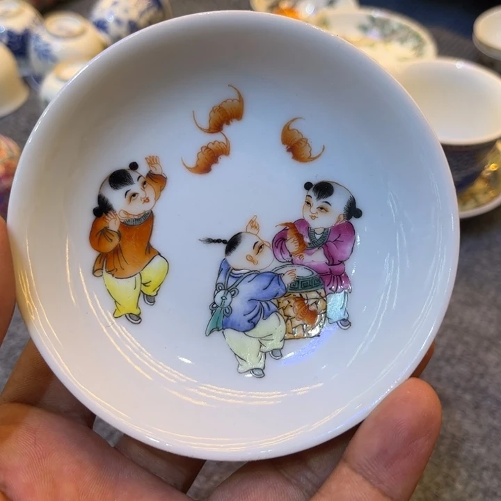 纯手绘精品盖碗杯