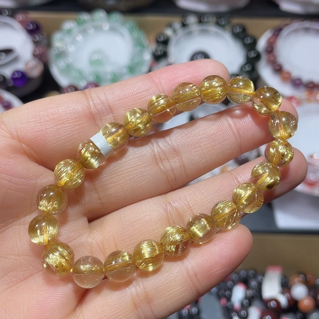 水晶未镶嵌手串钛晶手串