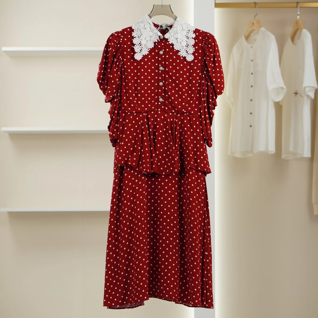 麦迪尚品【VM】K1965女装夏款时尚波点连衣裙品牌折扣 D组2