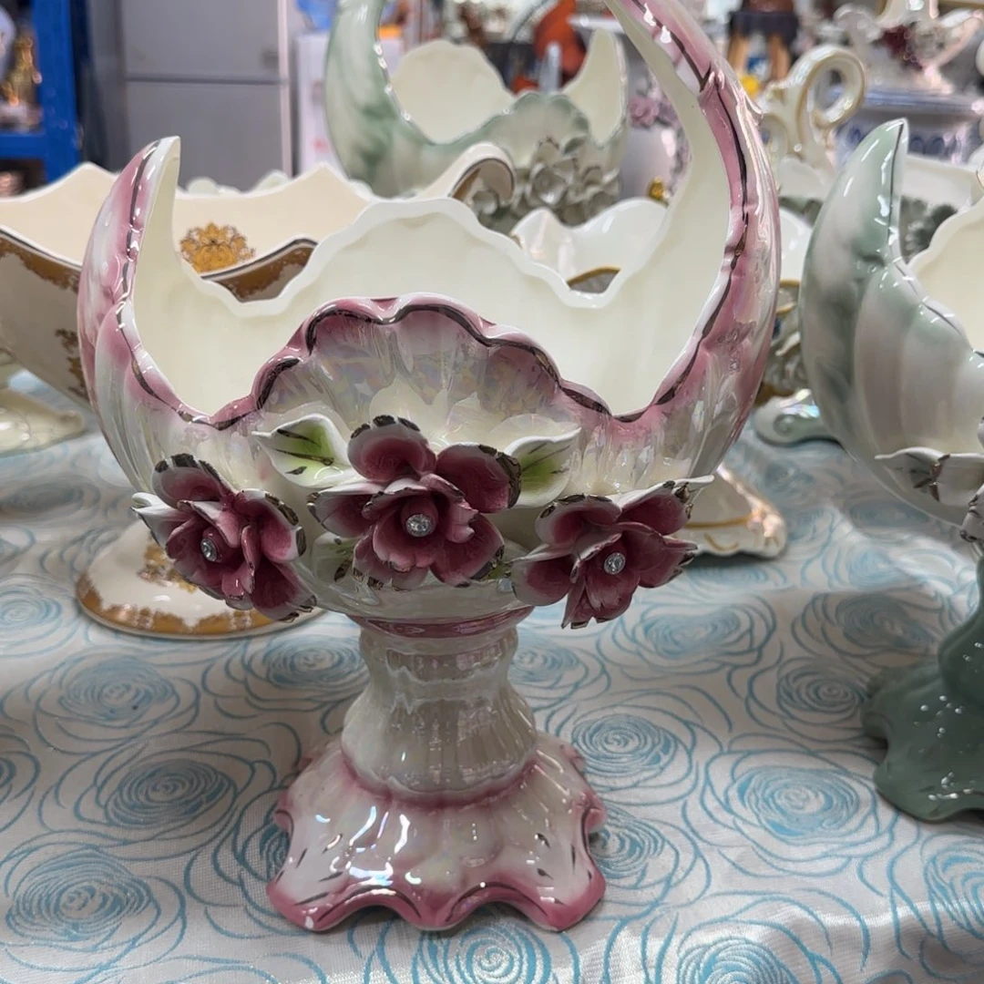 瓷片陶瓷工艺花瓶摆件