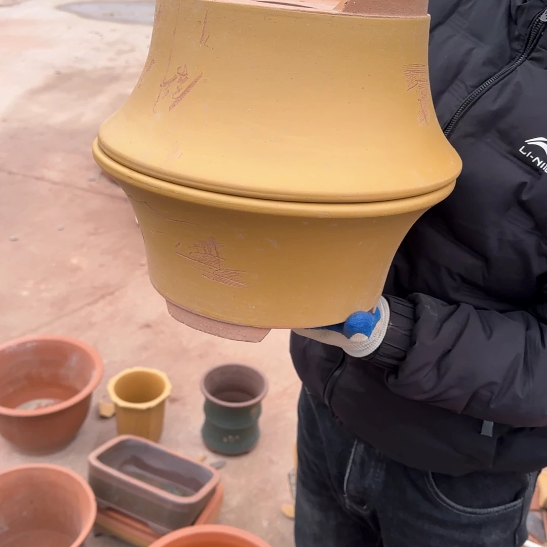 紫砂花盆口径23.9口径