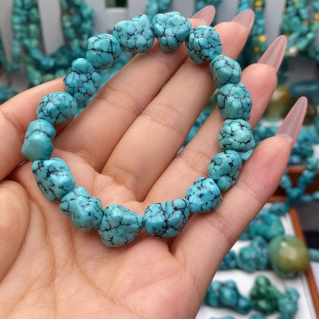 未镶嵌绿松石手链方*头