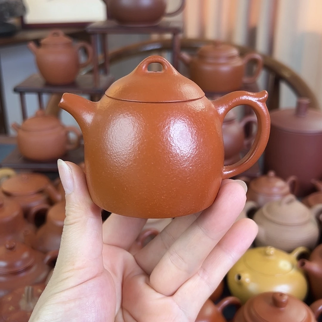 茶壶紫砂精品 秦权 朱泥 130cc