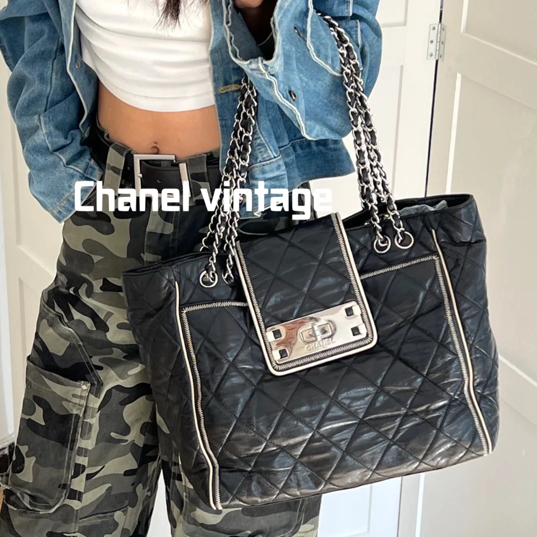 95新 Chanel/香奈儿 Chanel菱格大2.55扣托特