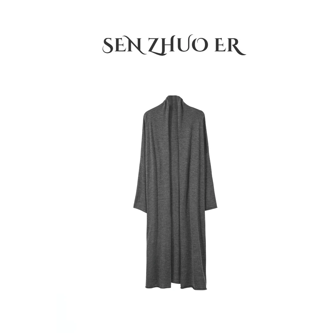大卓优雅【惬意老钱】软糯透气经典优雅不过时松弛气质显瘦长款开衫