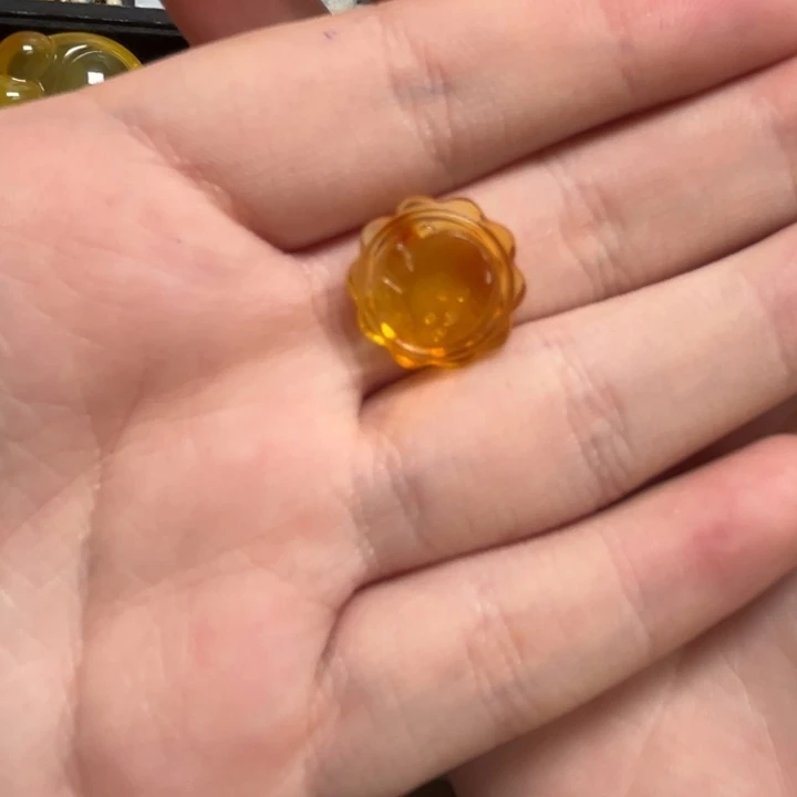 琥珀颈饰未镶嵌天然蜜蜡配件