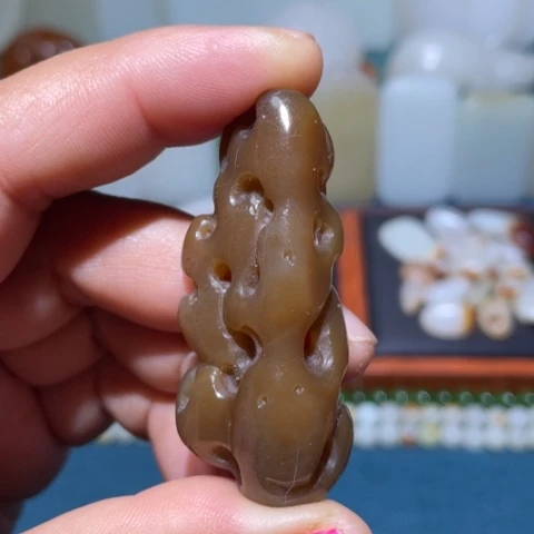 和田玉未镶嵌挂件