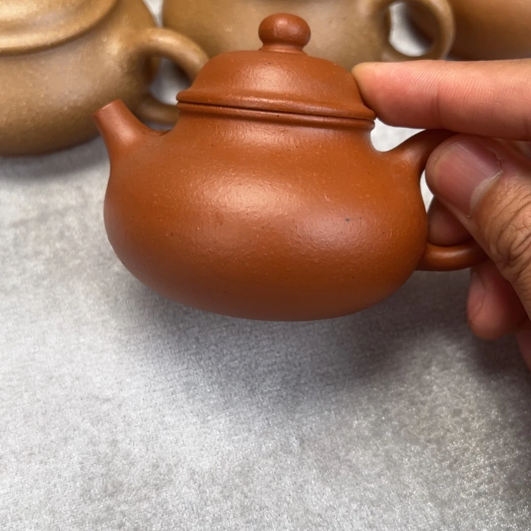 茶壶紫砂生砂朱泥容天150cc