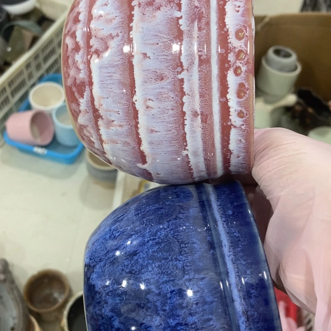 红陶高温陶瓷花盆