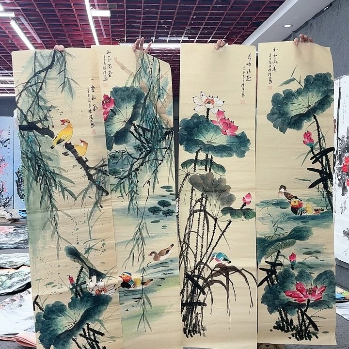 国画无毛或近无毛或被