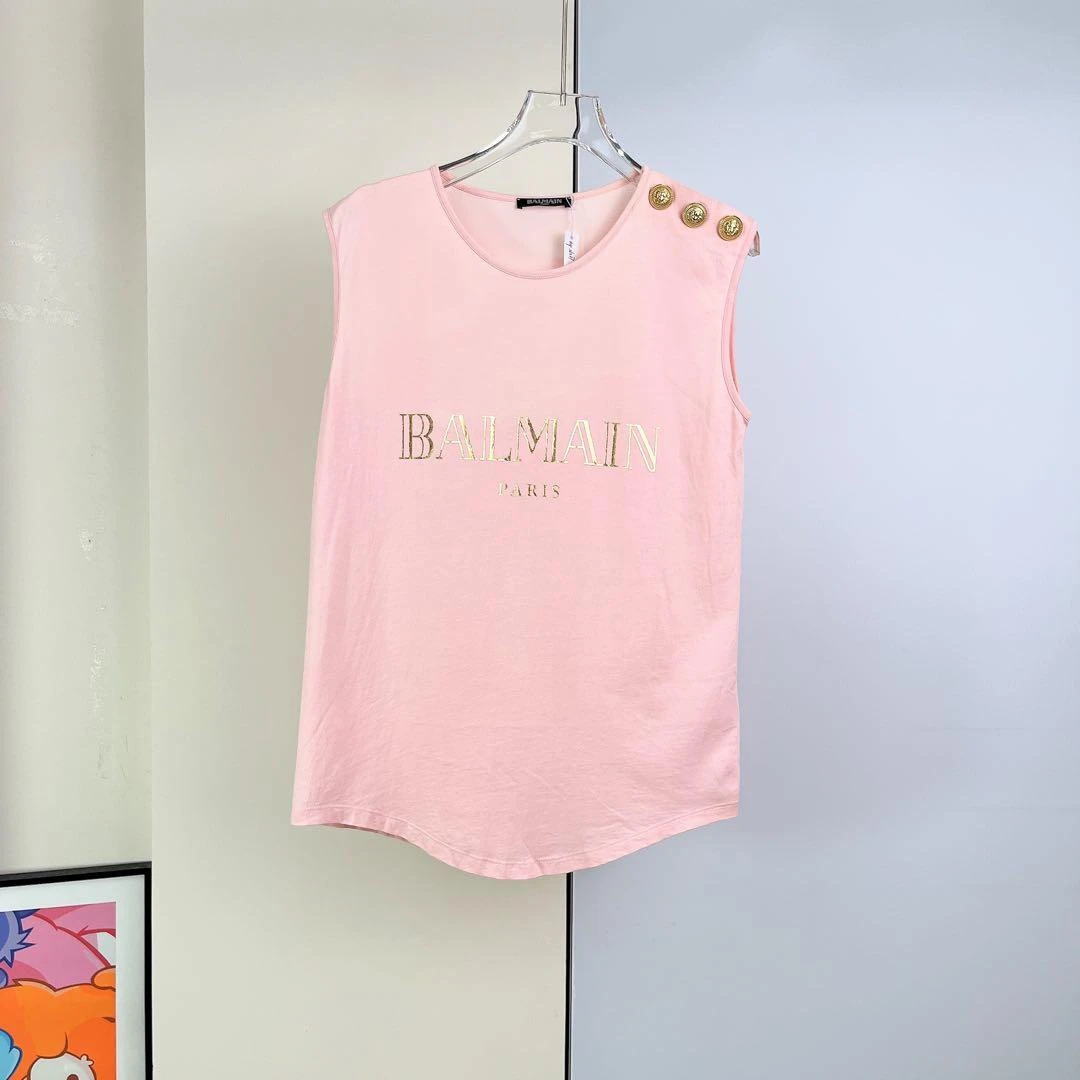 99新/Balmain/巴尔曼/无袖上衣/34码/Xsp36587