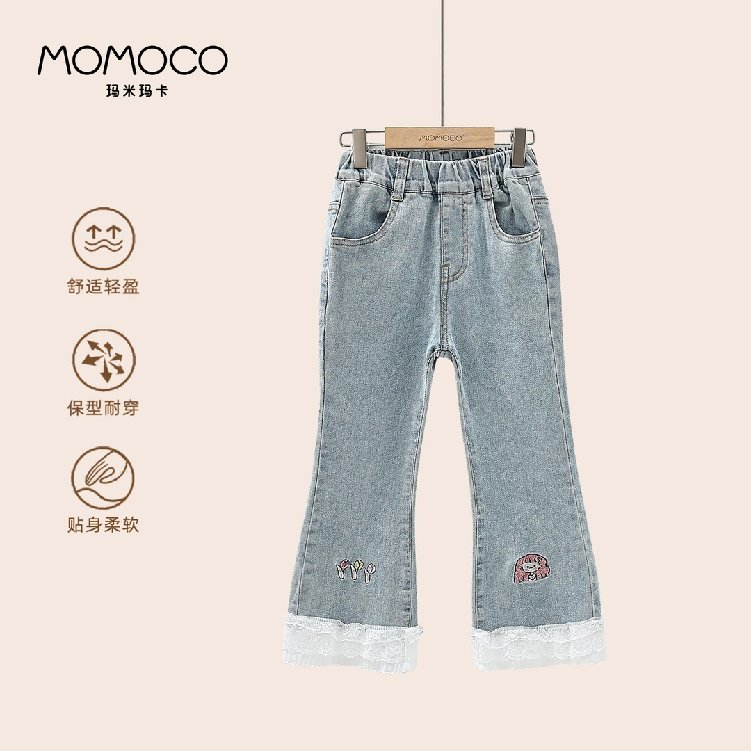 MOMOCO/玛米玛卡女童025秋季新款中大童洋气百搭长裤77730350010