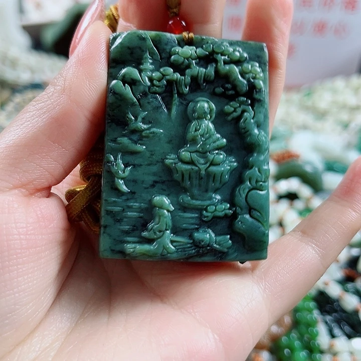 和田玉未镶嵌颈饰