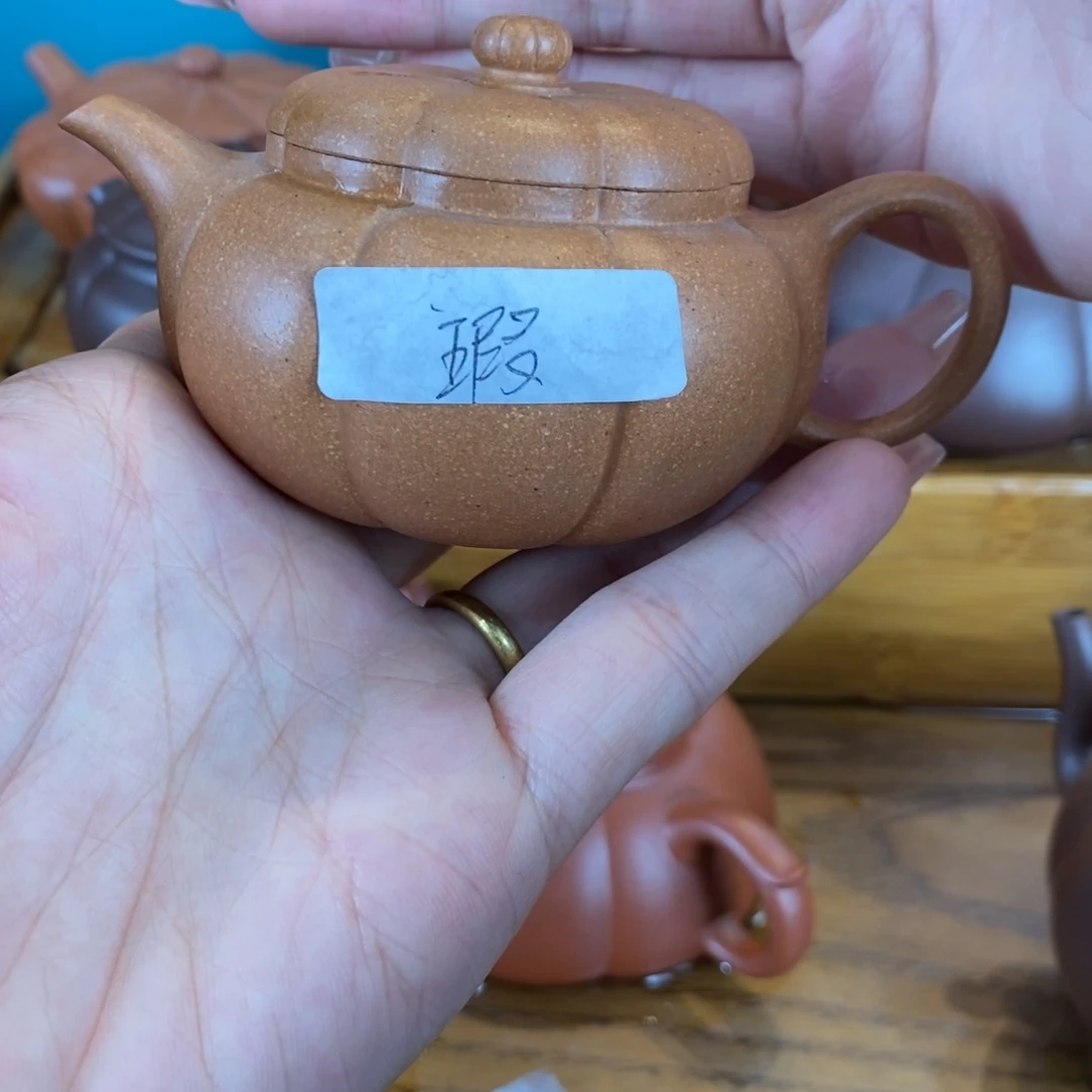茶壶紫砂新**际原矿泥料手工壶直播间