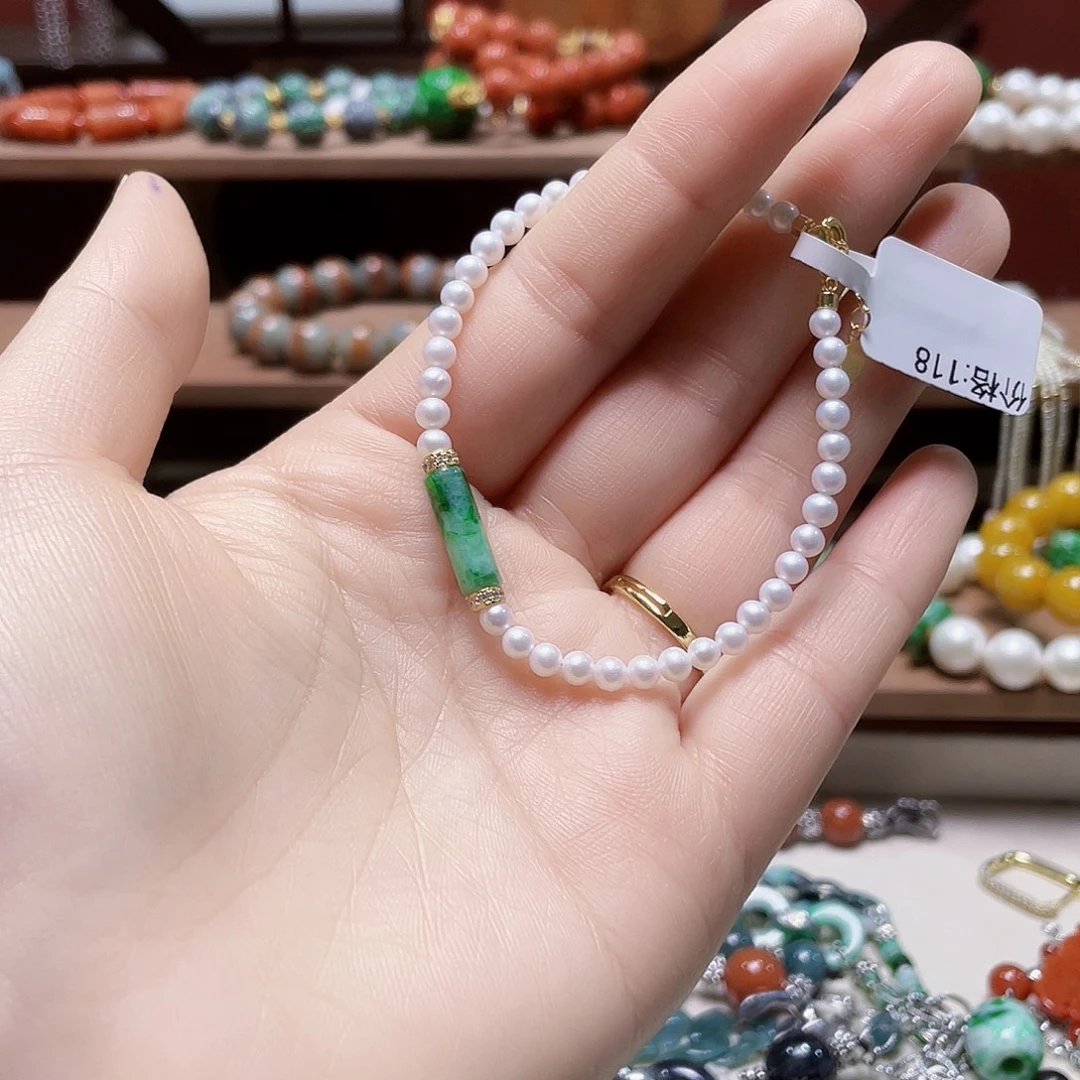 翡翠未镶嵌手链饰品