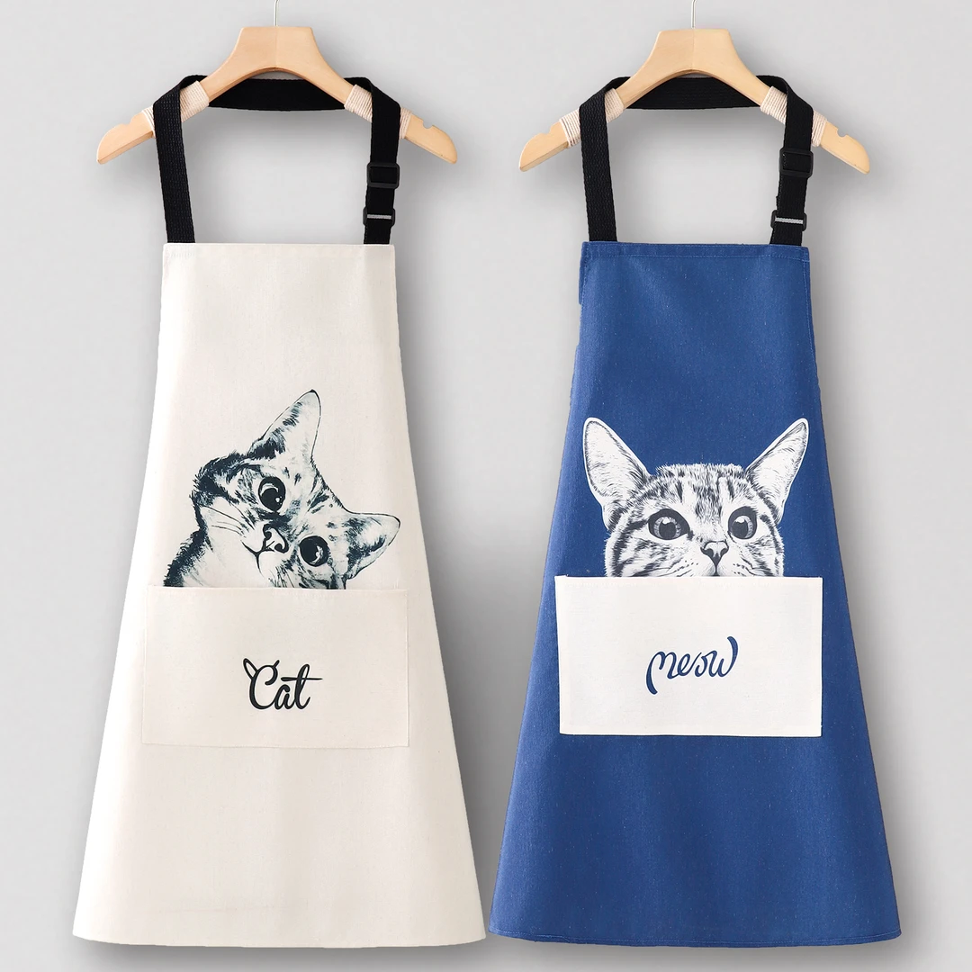 宠物店围裙厨房家用帆布工作服烘焙做饭餐饮上班专用夏季2025新款