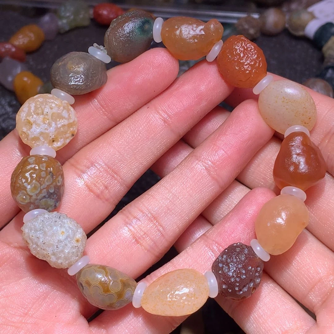 未镶嵌玛瑙/玉髓珠宝半成品