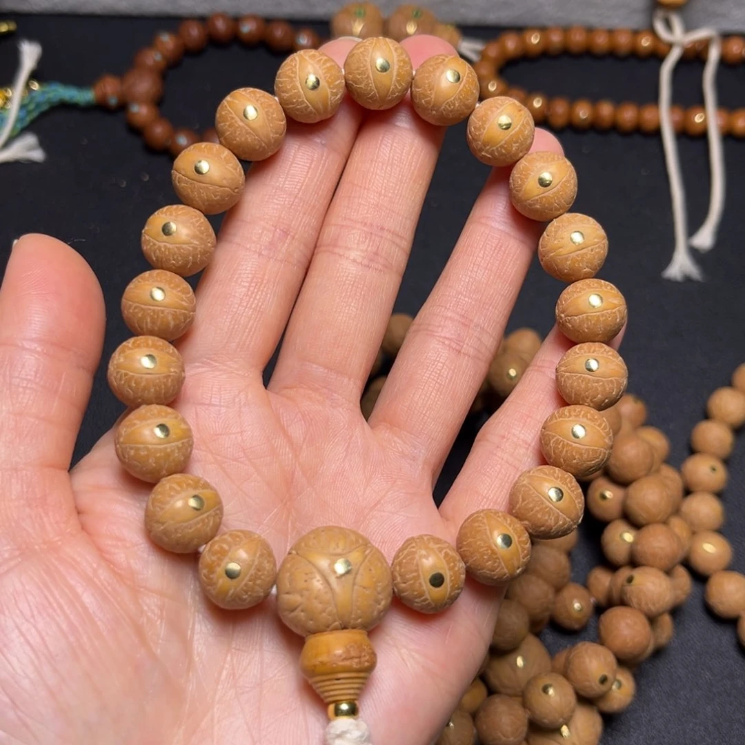 凤眼菩提吊坠12mm铜钉精品手串