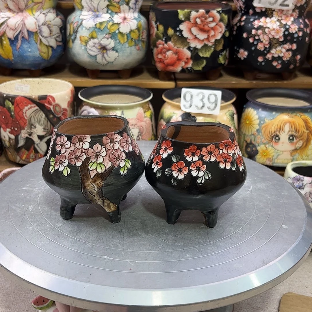 景德镇炫彩手绘口5.5高8