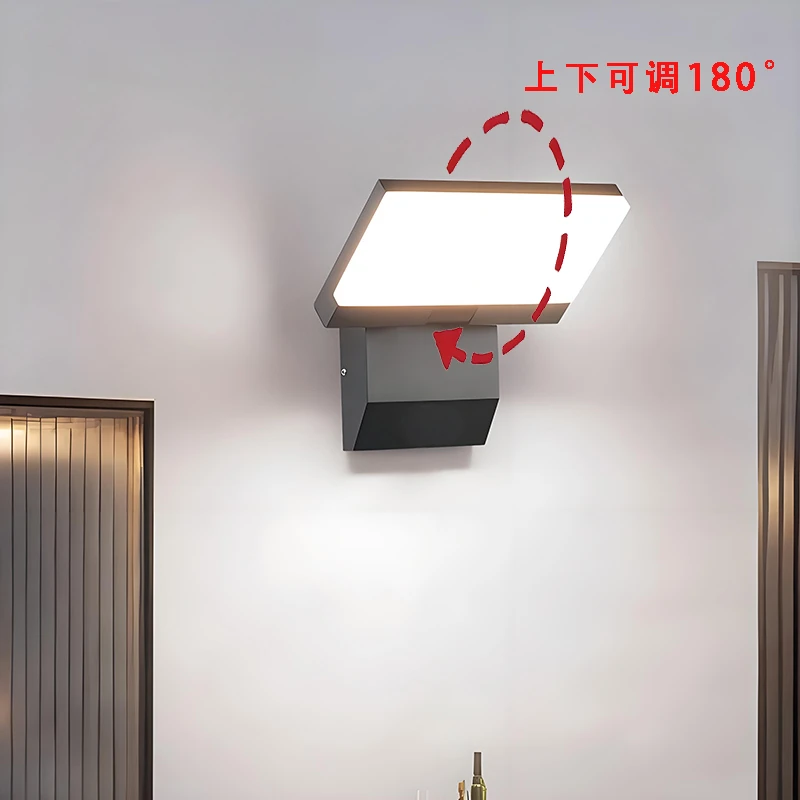 户外壁灯防水别墅庭院感应花园露台灯阳光房门前室外照明阳台墙灯