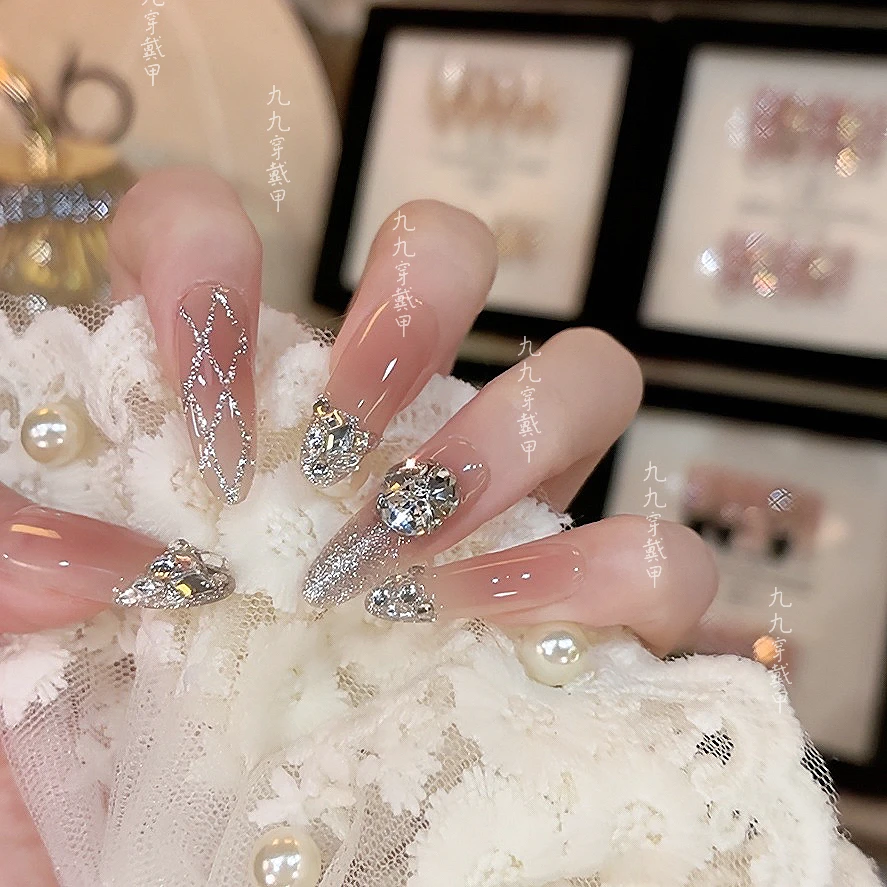 【冰岛幽梦】春季法式高级穿戴甲纯欲学生时尚轻奢设计