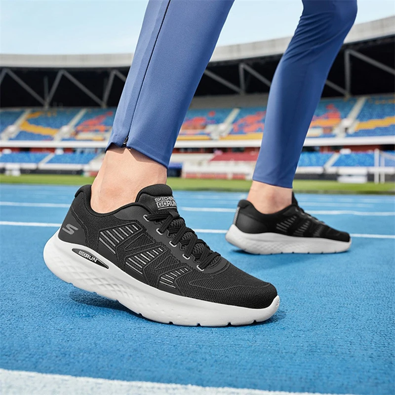 斯凯奇运动鞋四季缓震轻便男鞋休闲基础跑步鞋轻薄绑带低帮220902