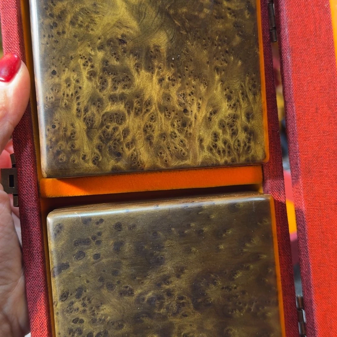 阴沉木乌木收纳盒一对m 53