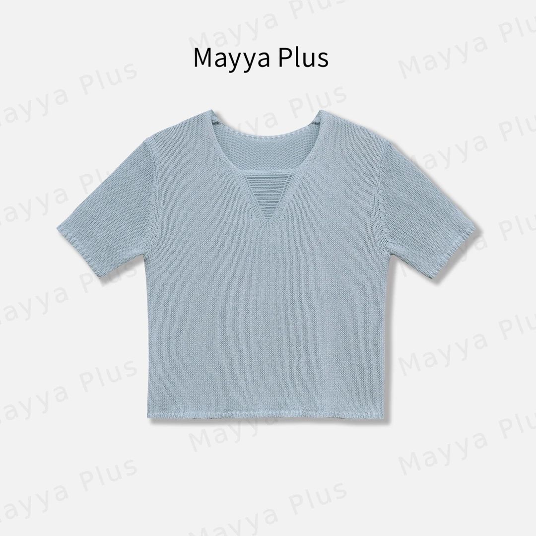 【浅夏】轻奢气质显瘦欧若风针织上衣32526370