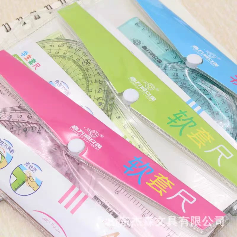 1117万润(15CM)学生软套尺 混色