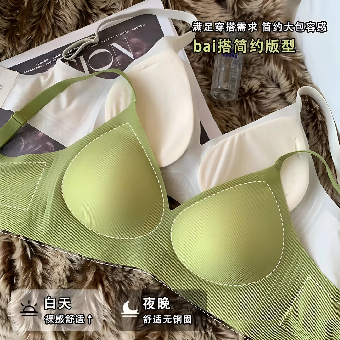 【款号128】舒适内衣女聚拢上托