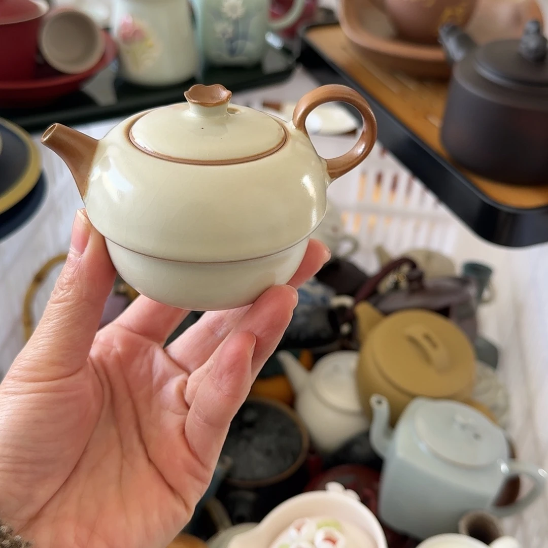 微瑕陶瓷茶杯茶壶茶具