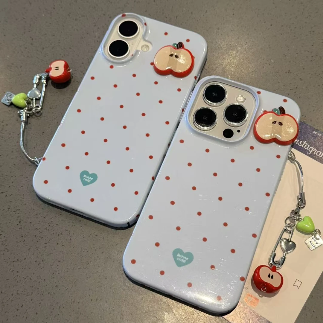 GGBond波点苹果贴件挂链适用iPhone17/16手机壳15/14大孔菲林1312