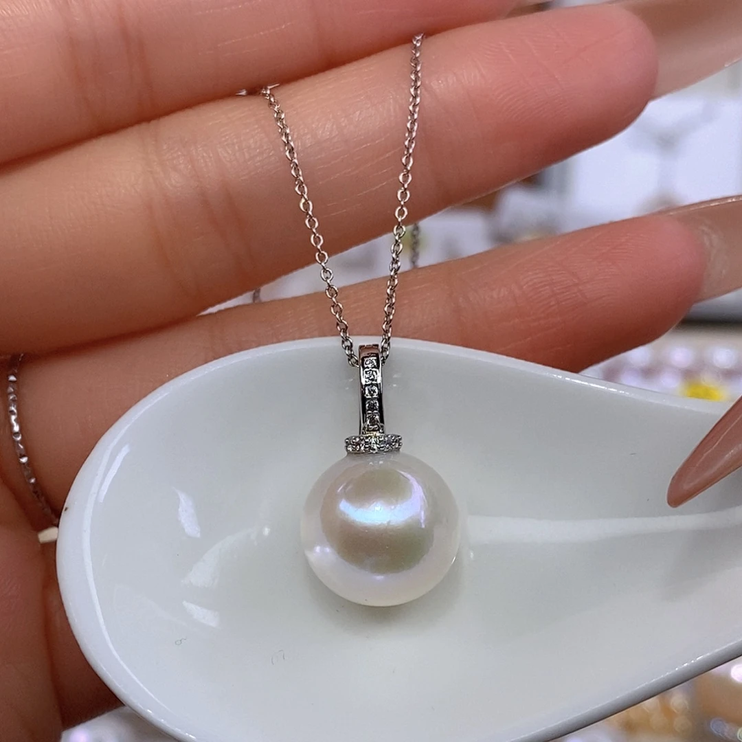 合金淡水珍珠颈饰F