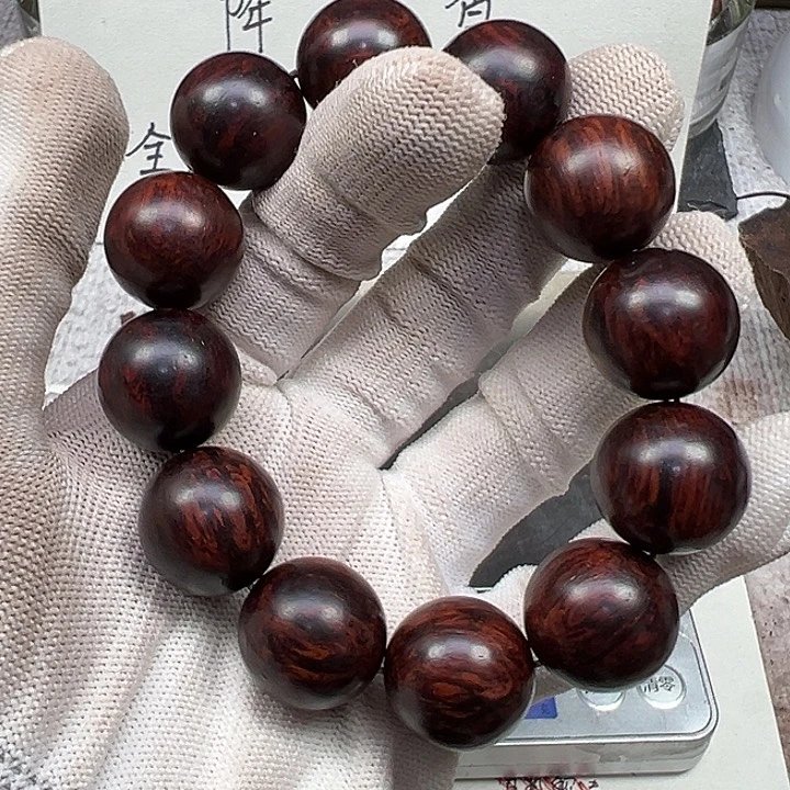 木20圆珠海南红降黑金超一档